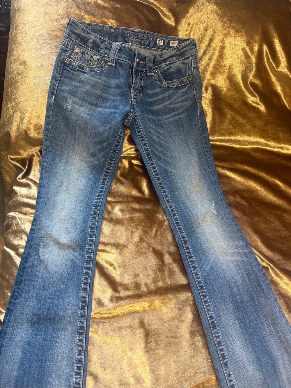 Miss me jeans Women’s Blue Bootcut Jeans - Size 27